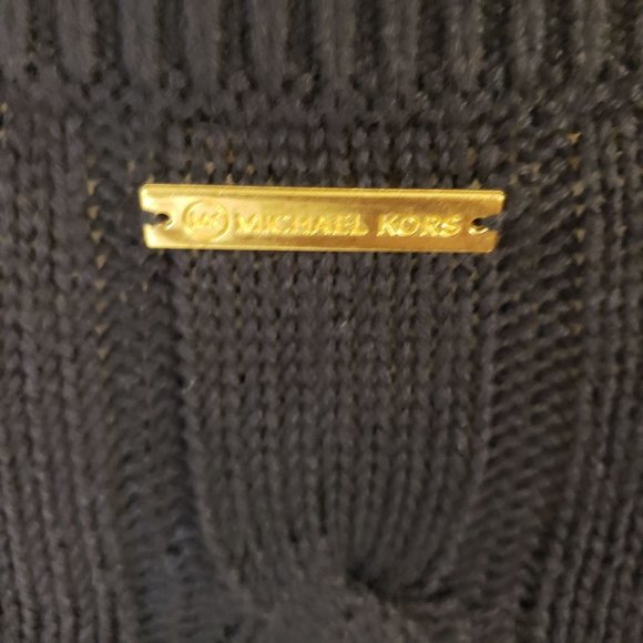 Michael Kors chunky knit tunic sweater size S/M Navy blue oversized - Picture 3 of 11